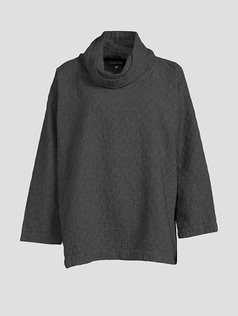 Cowlneck Monk Top