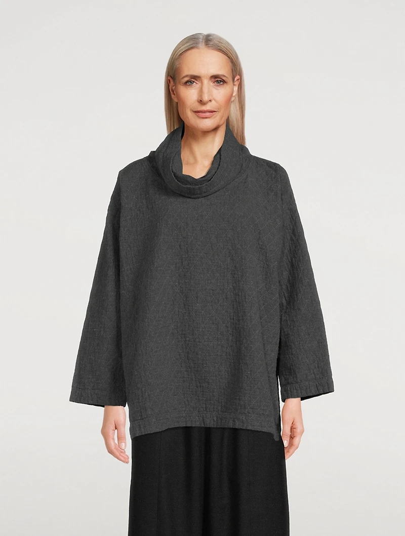 Cowlneck Monk Top