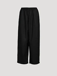 Japanese Wide-Leg Wool Trousers