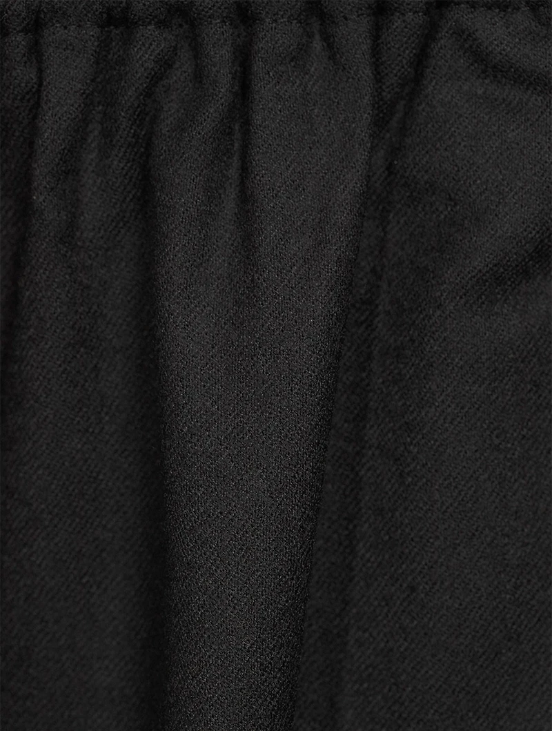 Japanese Wide-Leg Wool Trousers