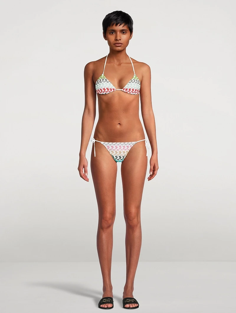 Zig Zag Jacquard Bikini Set