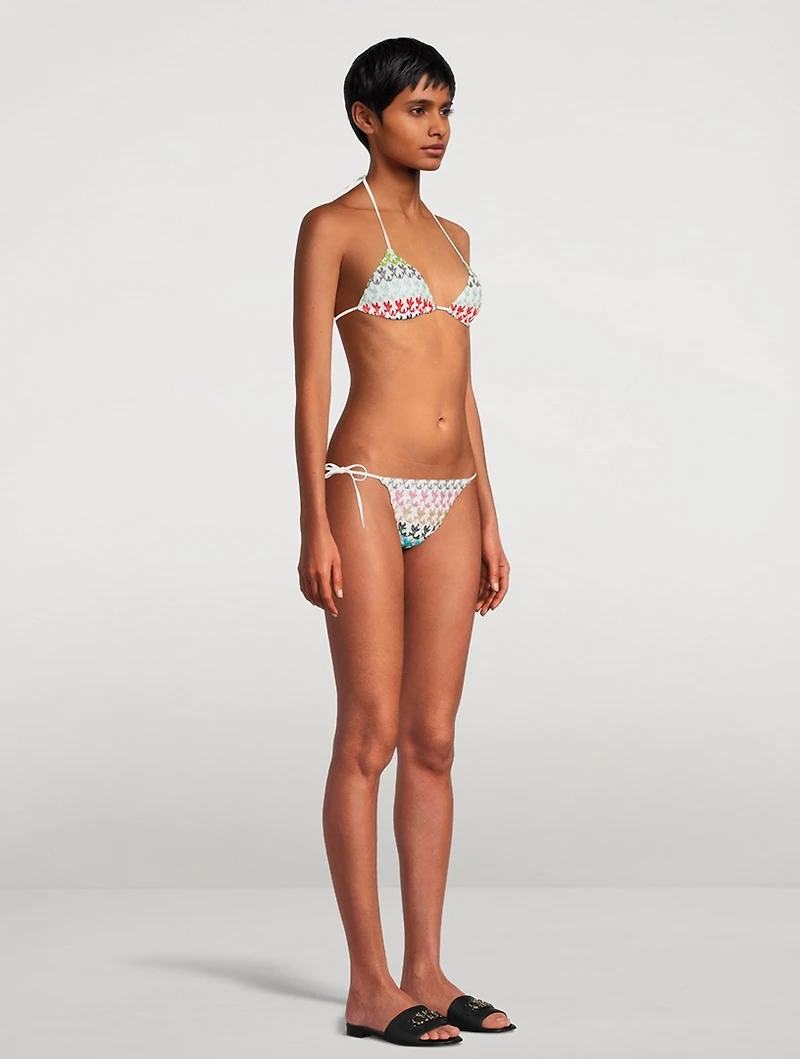 Zig Zag Jacquard Bikini Set