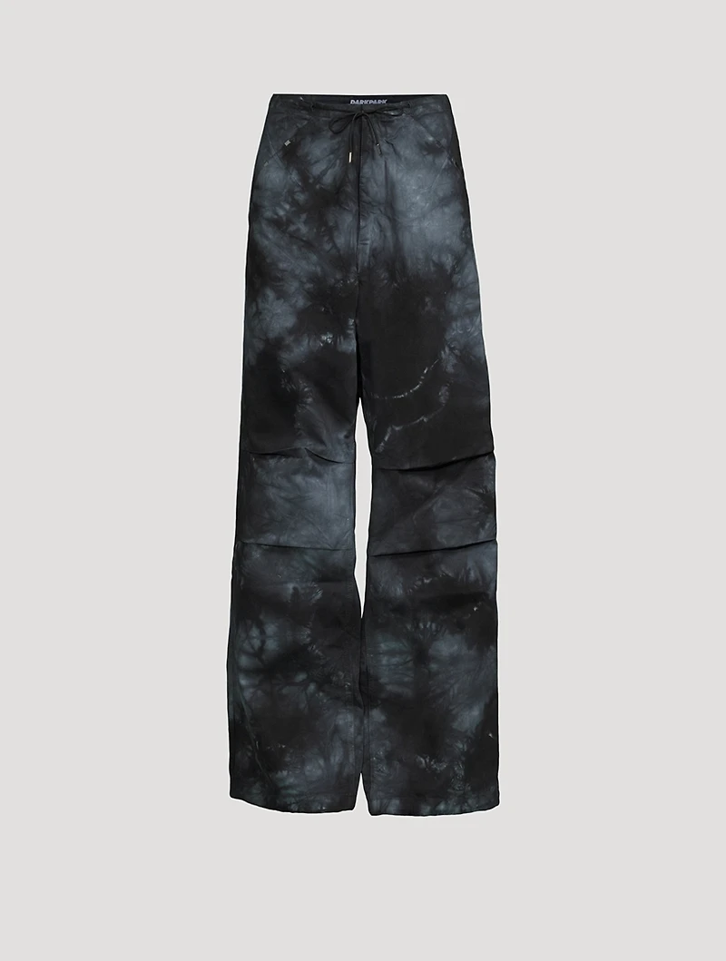 Daisy Wide-Leg Trousers Tie-Dye Print