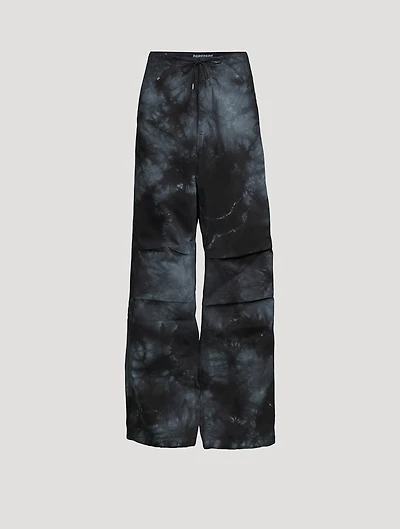 Daisy Wide-Leg Trousers Tie-Dye Print