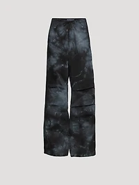 Daisy Wide-Leg Trousers Tie-Dye Print