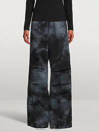Daisy Wide-Leg Trousers Tie-Dye Print