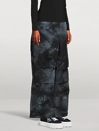 Daisy Wide-Leg Trousers Tie-Dye Print