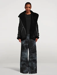 Daisy Wide-Leg Trousers Tie-Dye Print