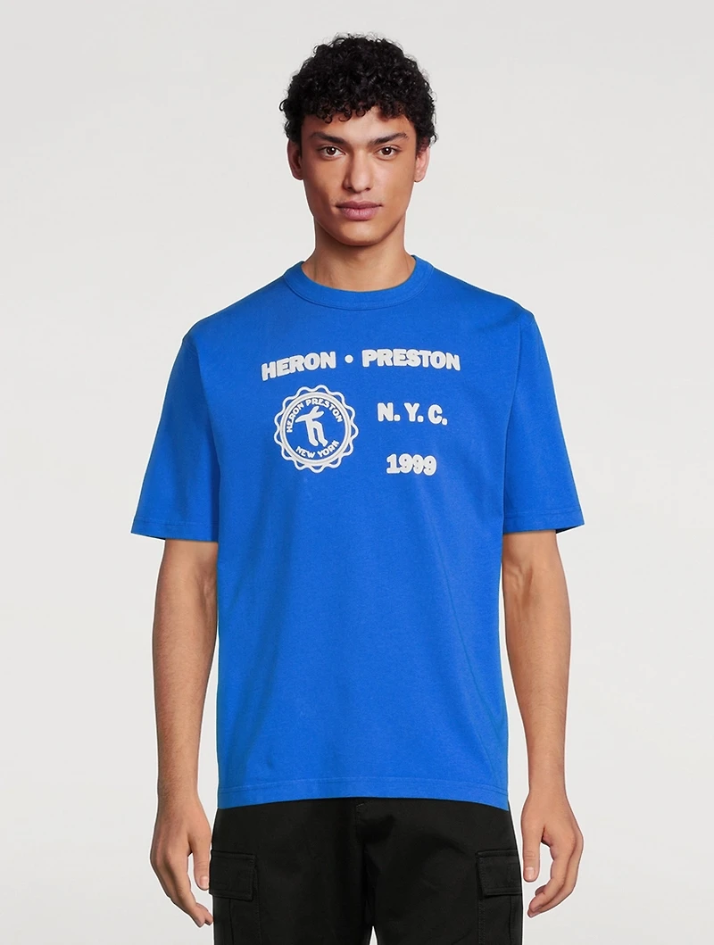 Medieval Heron Cotton T-Shirt