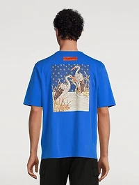 Medieval Heron Cotton T-Shirt