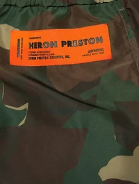 Nylon Track Pants Camo Print