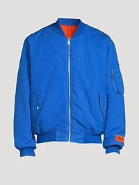 Cotton And Linen Bomber Jacket