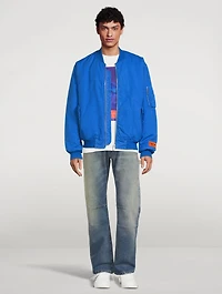 Cotton And Linen Bomber Jacket