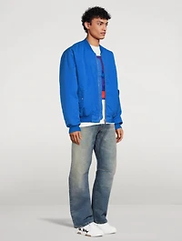 Cotton And Linen Bomber Jacket