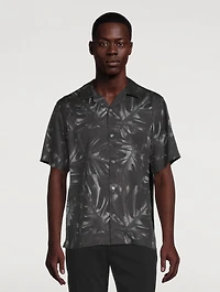 Noll Short-Sleeve Shirt Palm Print