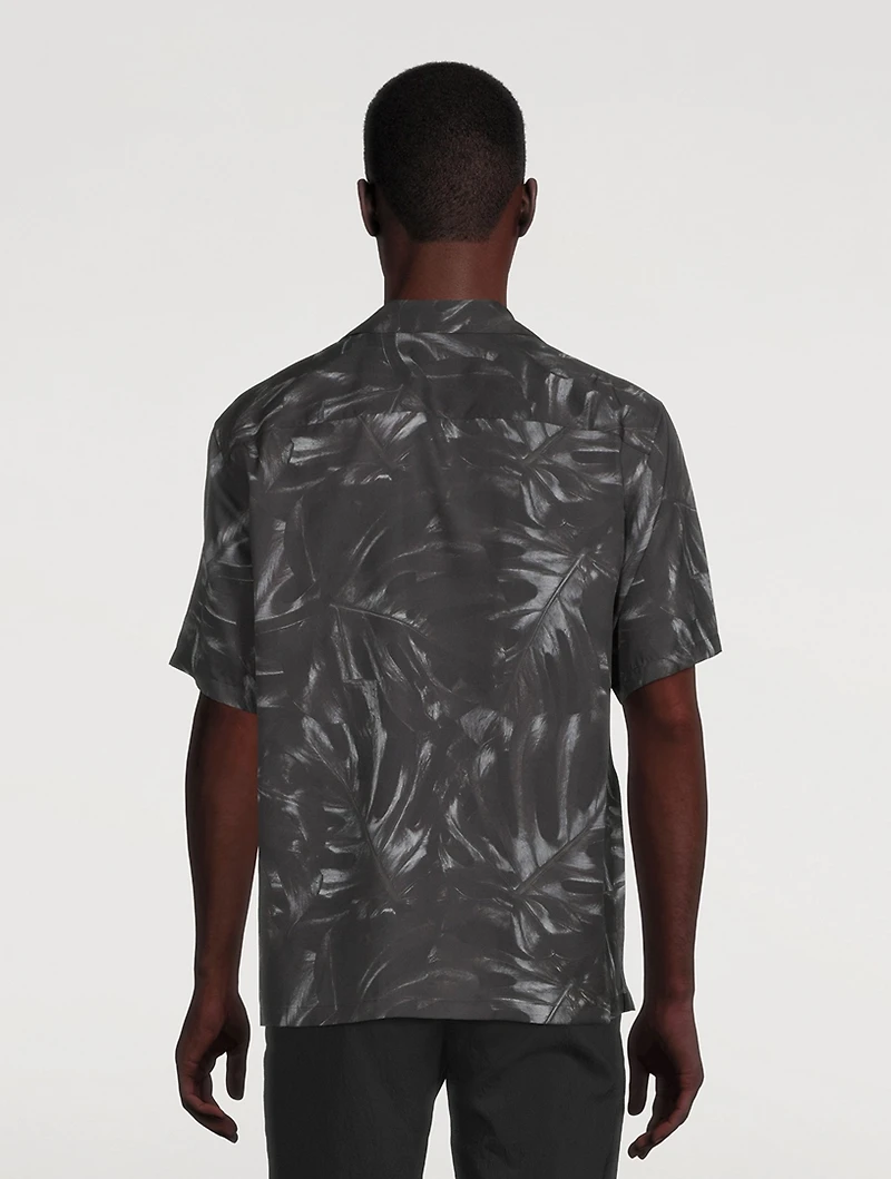 Noll Short-Sleeve Shirt Palm Print