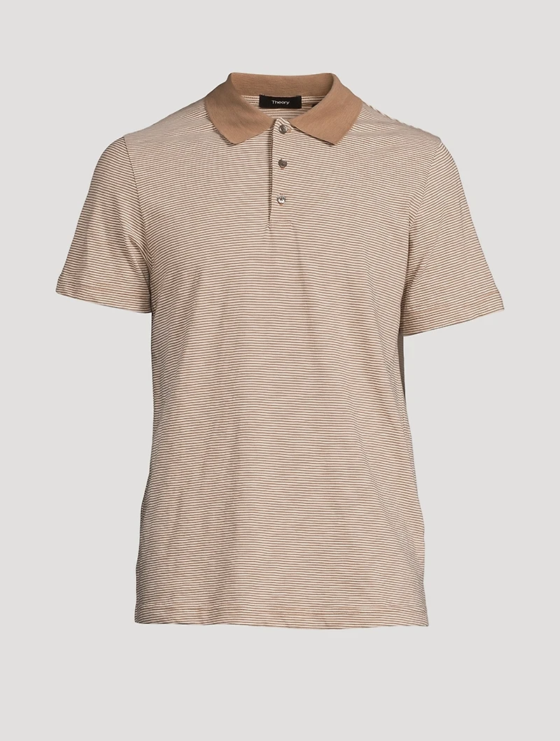 Cotton Striped Polo Shirt