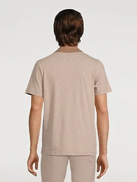 Cotton Striped Polo Shirt