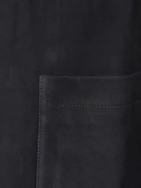 Selk Nubuck Leather Shirt Jacket