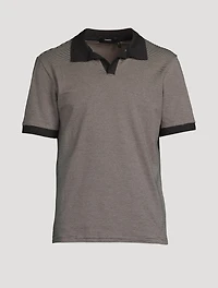 Striped Pullover Polo Shirt