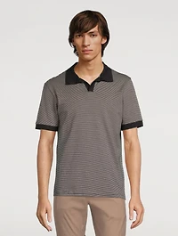 Striped Pullover Polo Shirt
