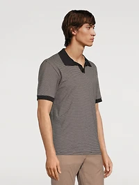Striped Pullover Polo Shirt