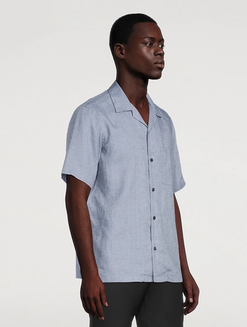 Noll Linen Short-Sleeve Shirt