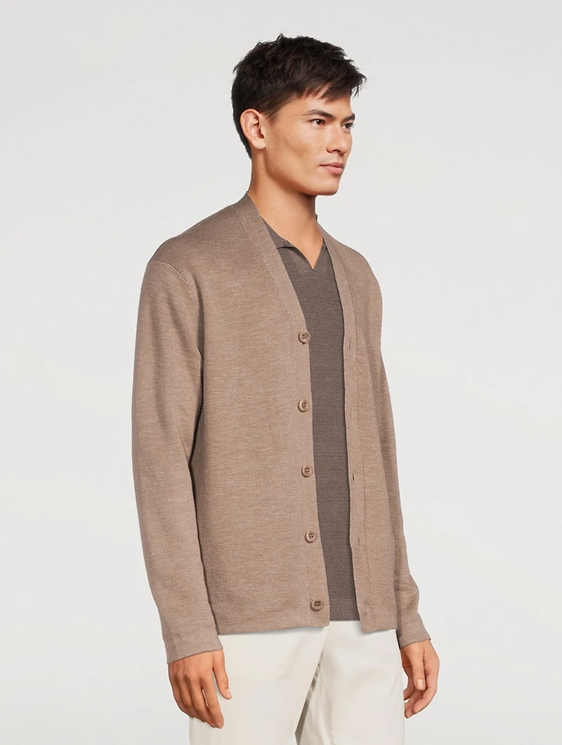 Linen And Cotton Cardigan