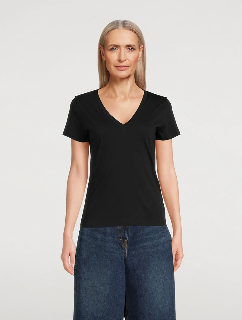 Essential Pima Cotton V-Neck T-Shirt