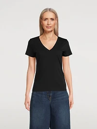 Essential Pima Cotton V-Neck T-Shirt