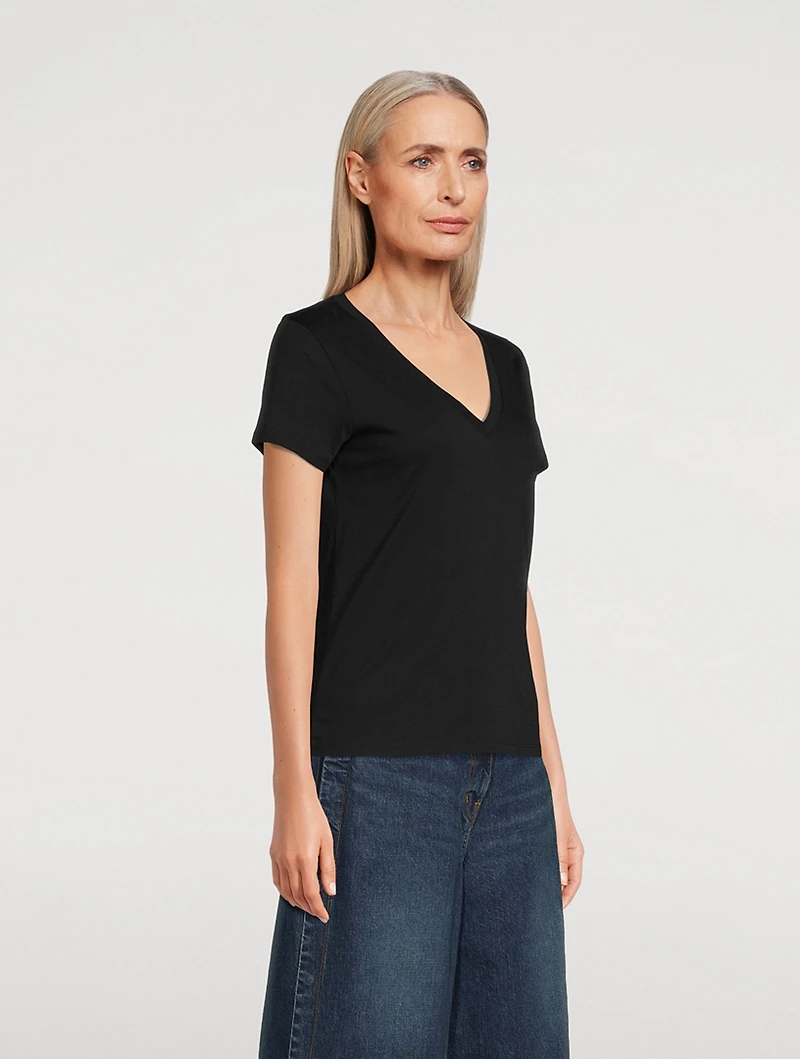 Essential Pima Cotton V-Neck T-Shirt