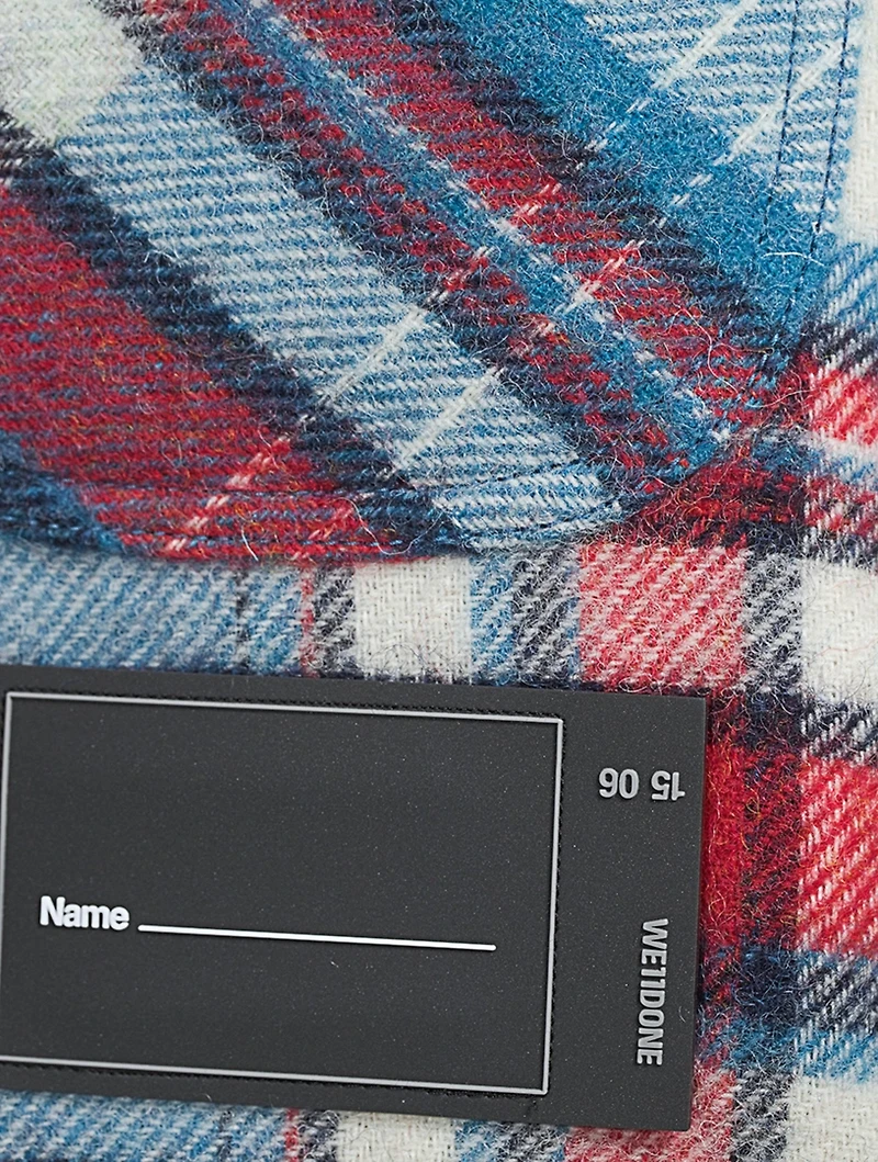 Wool Anorak Shirt Check Print