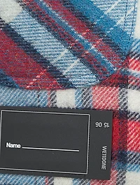 Wool Anorak Shirt Check Print