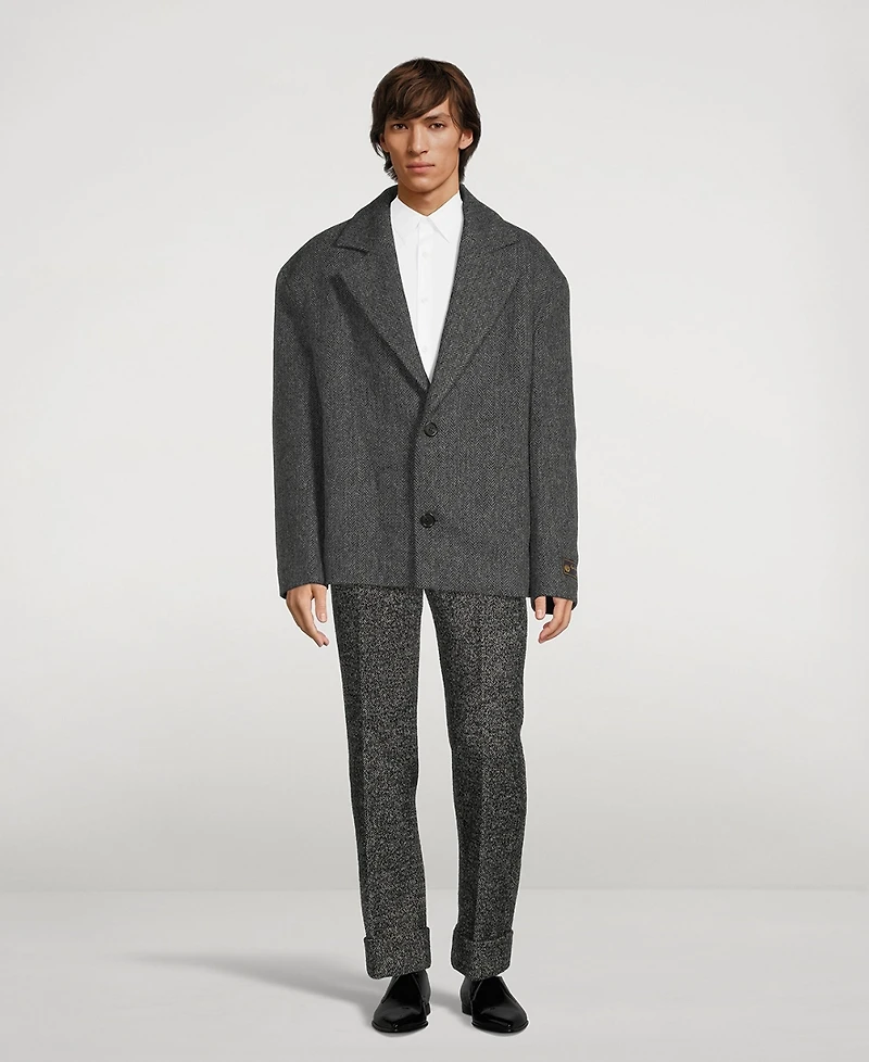 Wool And Alpaca Oversized Jacket