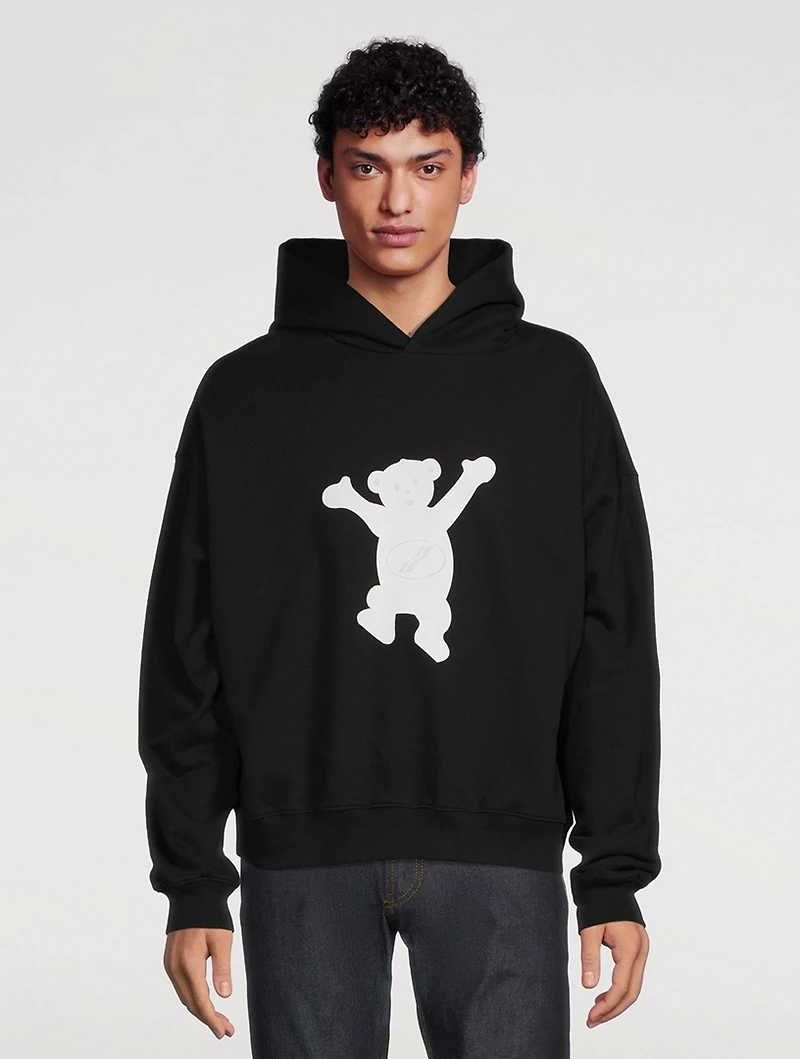 Cotton Teddy Logo Hoodie
