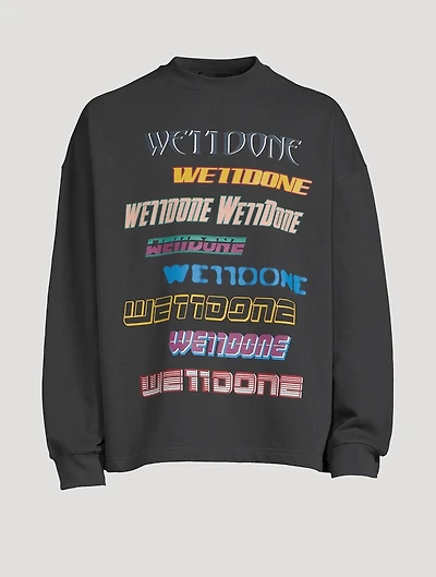 Cotton-Blend Logo Sweatshirt