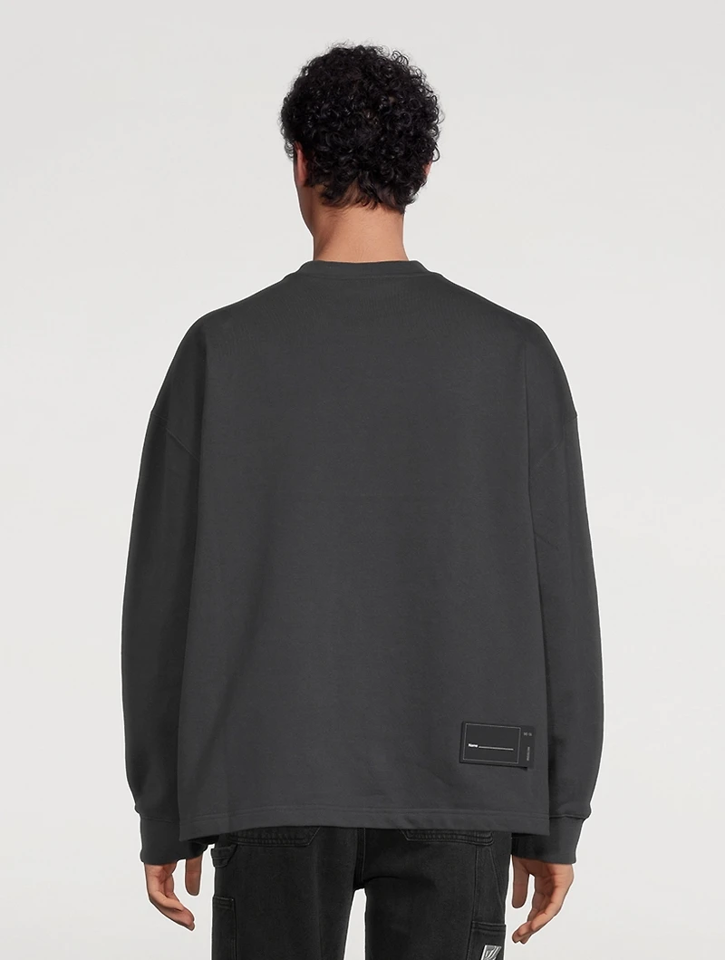 Cotton-Blend Logo Sweatshirt
