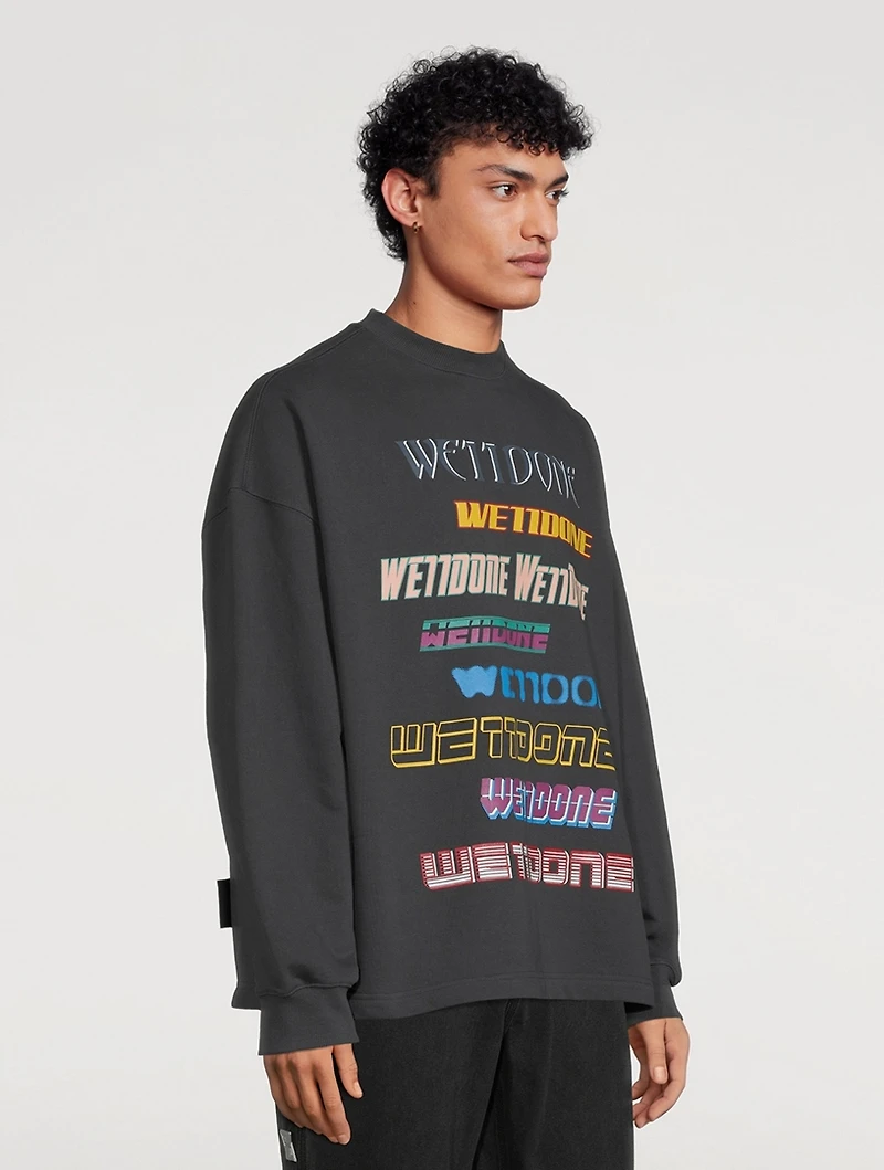 Cotton-Blend Logo Sweatshirt