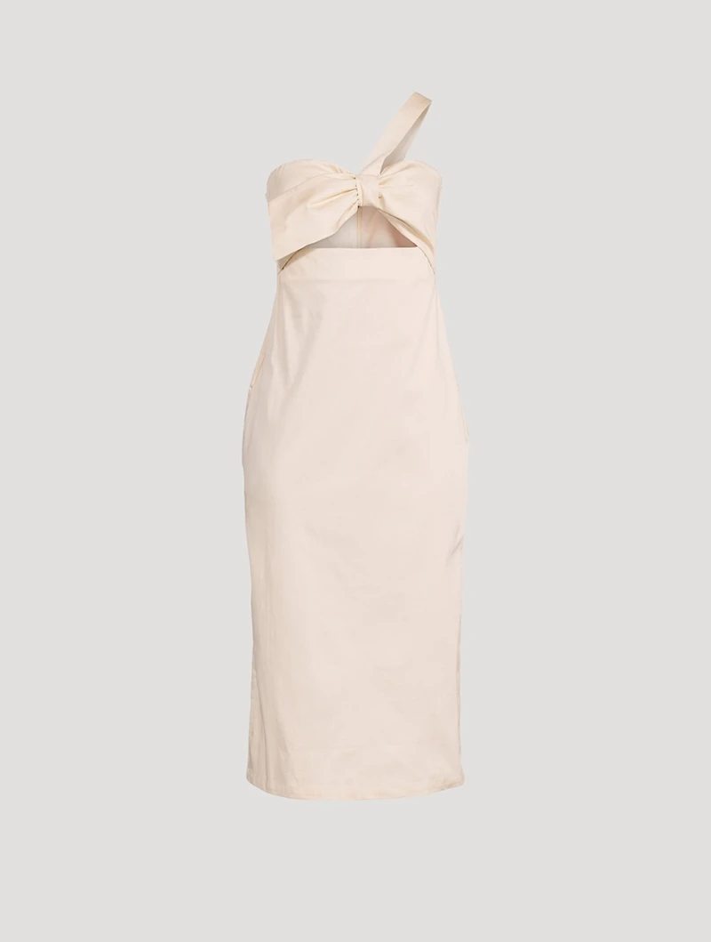 One-Shoulder Midi Dress