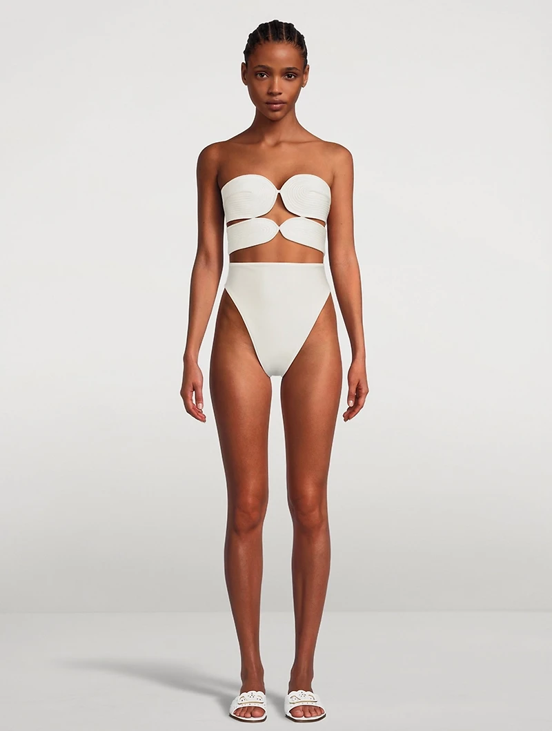 Matelassé One-Piece Swimsuit
