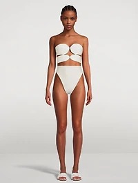 Matelassé One-Piece Swimsuit