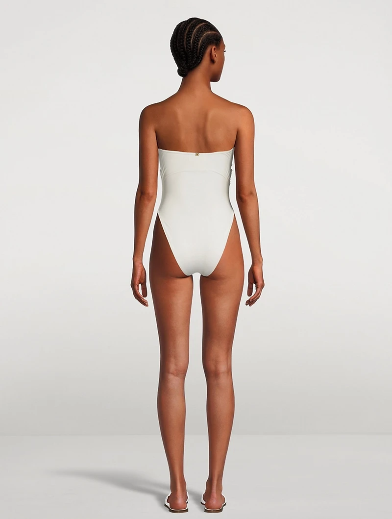 Matelassé One-Piece Swimsuit