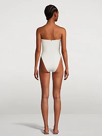 Matelassé One-Piece Swimsuit