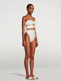 Matelassé One-Piece Swimsuit