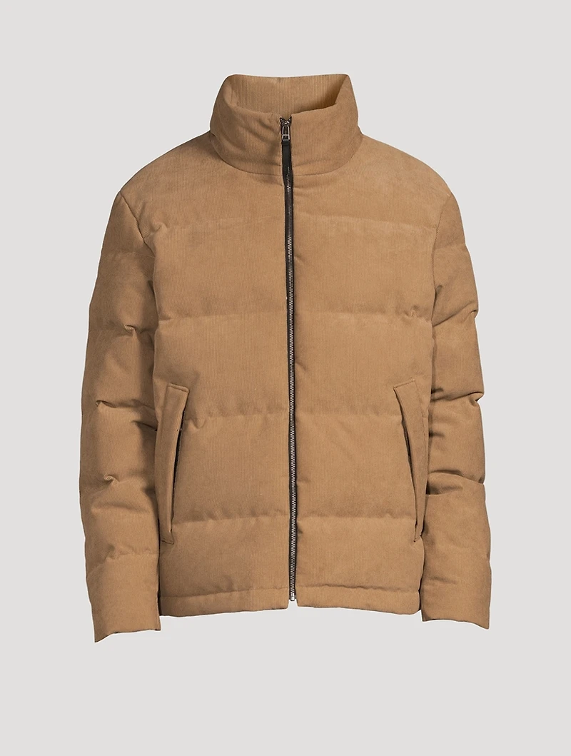 Boras Corduroy Down Bomber Jacket