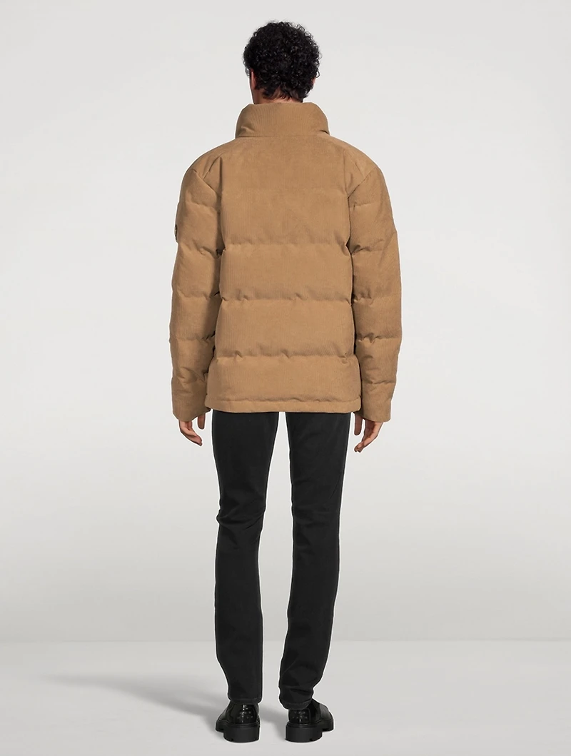 Boras Corduroy Down Bomber Jacket