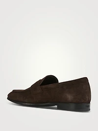 Suede Penny Loafers