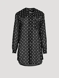 Polka Dot Chiffon Blouse