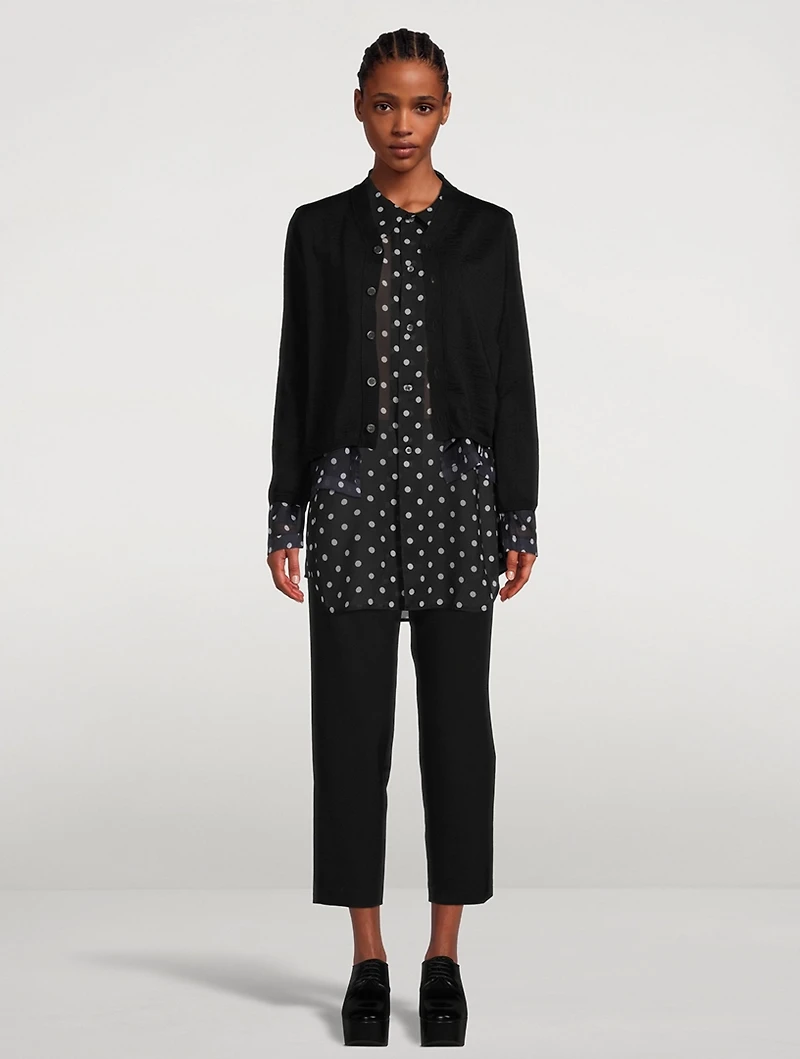 Polka Dot Chiffon Blouse