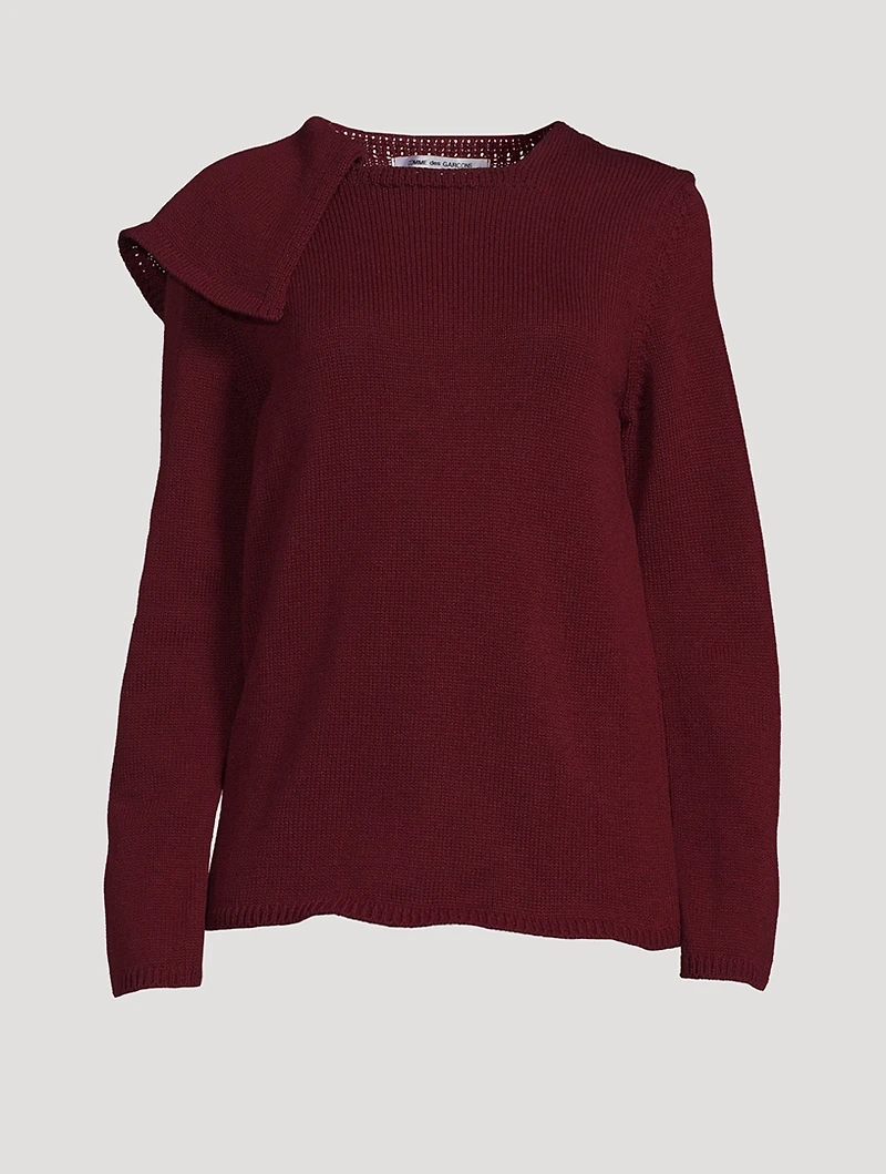 Ruffled Wool Sweater